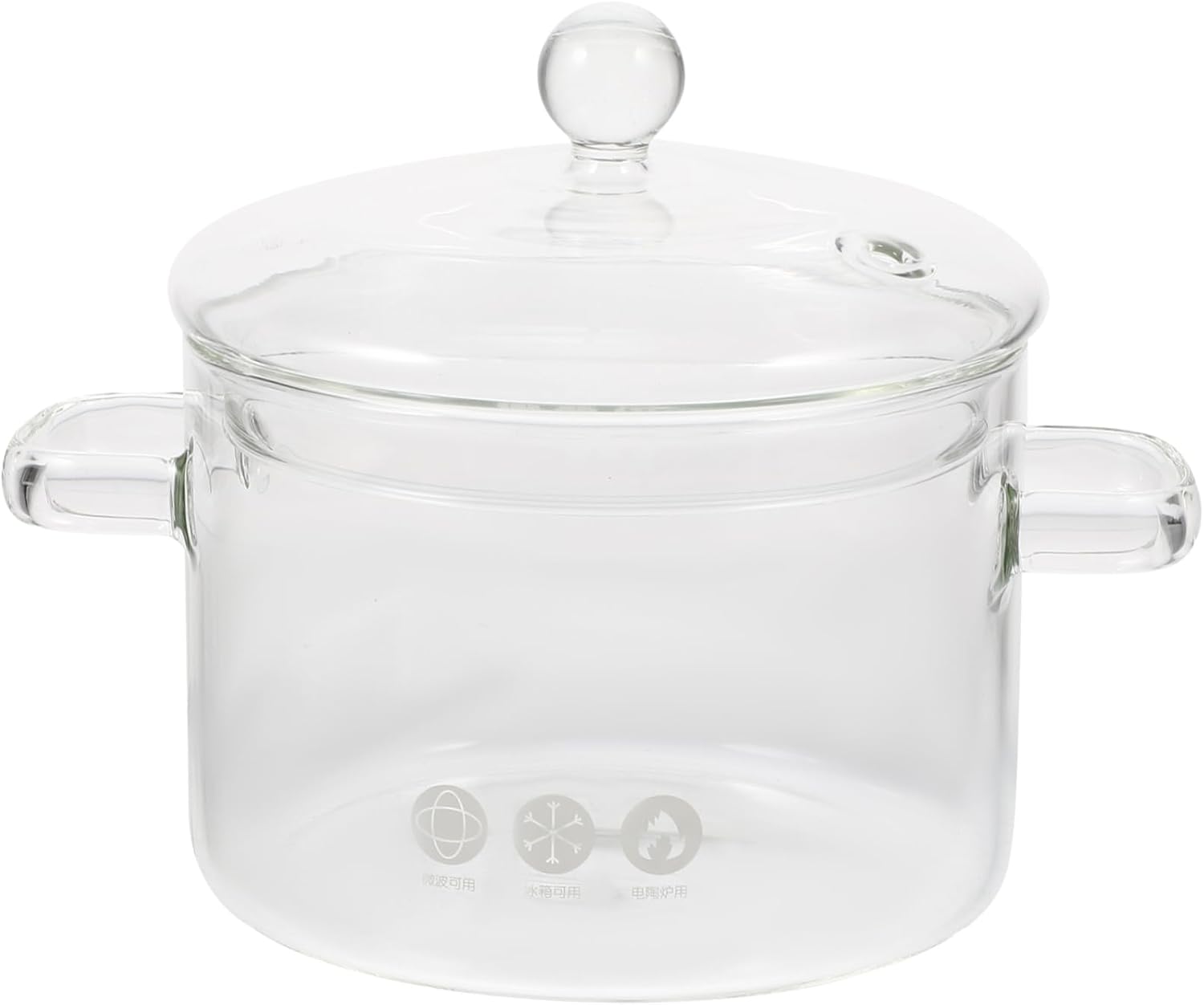 BRIGHTFUFU High Borosilicate Glass Stew Cooker 1500ml