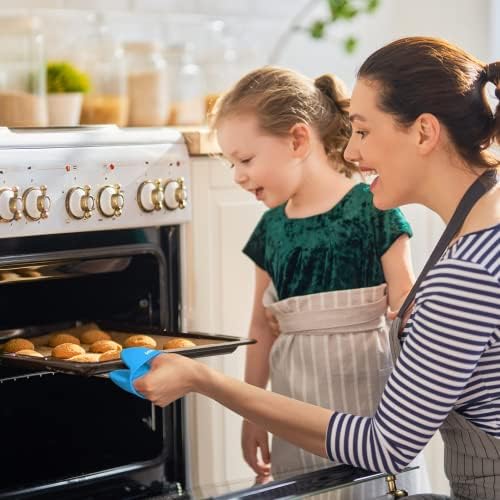 Thicken silicone oven mitts heat resistant oven gloves for cooking