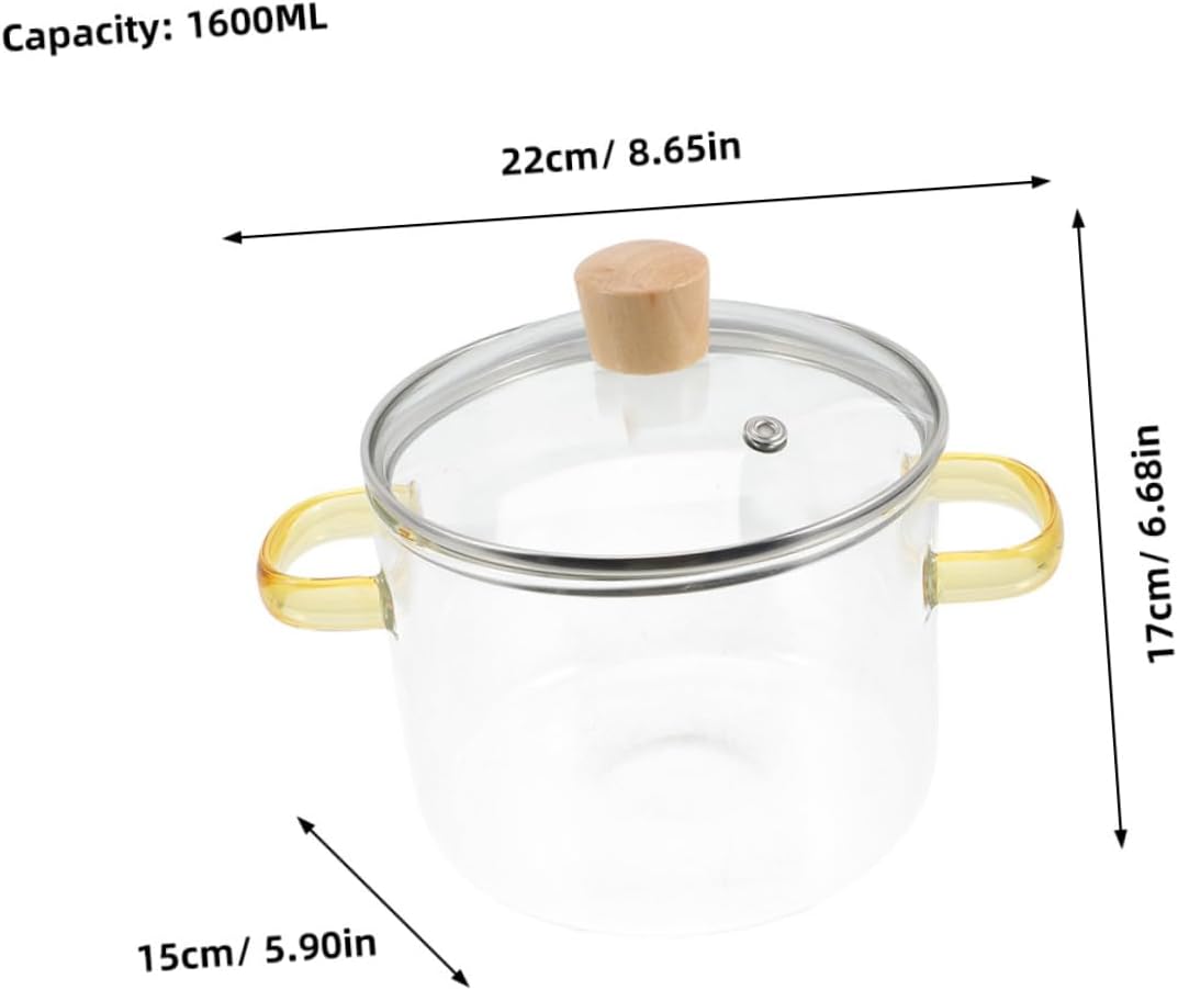 NAMOARLY Glass Stew Pot