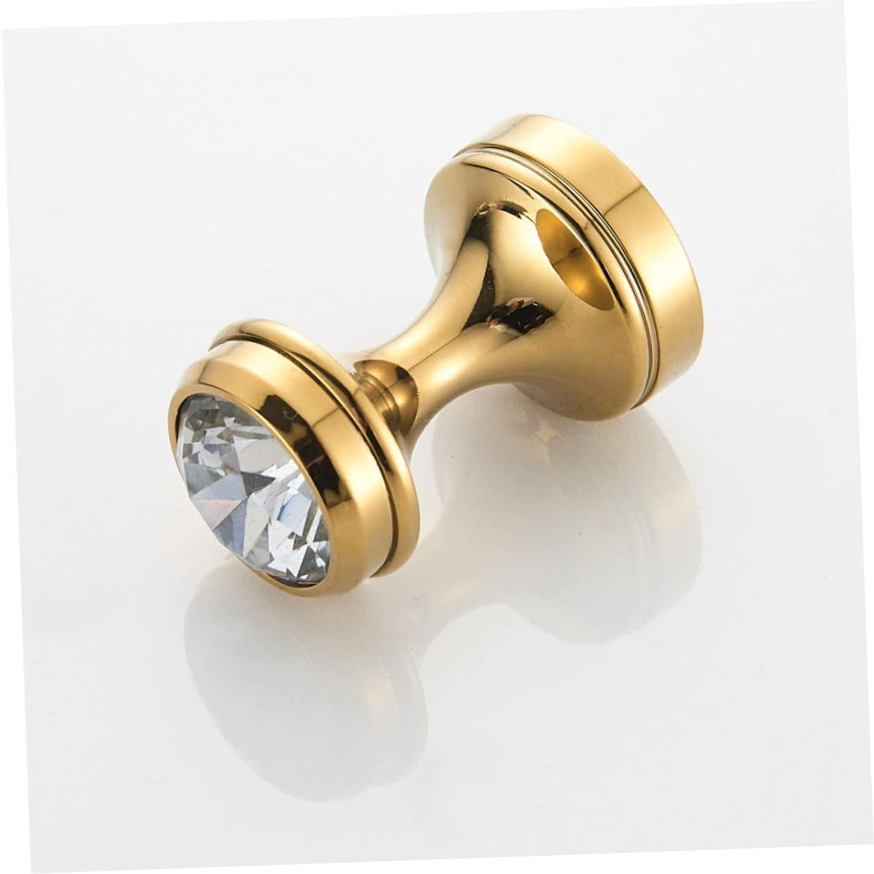 Elegant Gold Towel Hook with Shiny Crystal Design