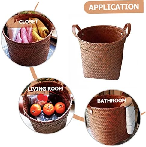 Versatile Wicker Storage Basket For Cars Toys Laundry