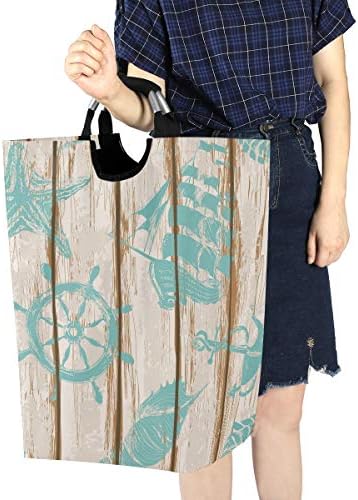 Collapsible Laundry Hamper with Durable Handles