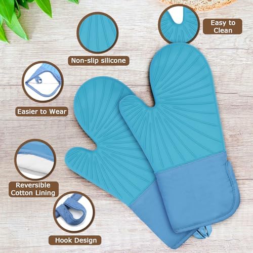 High-Quality Silicone Oven Mitts for Safe Heat-Resistant Cooking