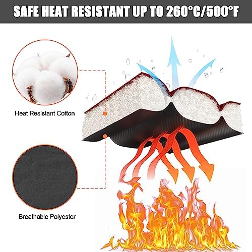 Double-Layer Oven Mitts for Baking Cookware Set
