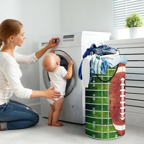 Meaudiwes Large Waterproof Laundry Basket with Handles