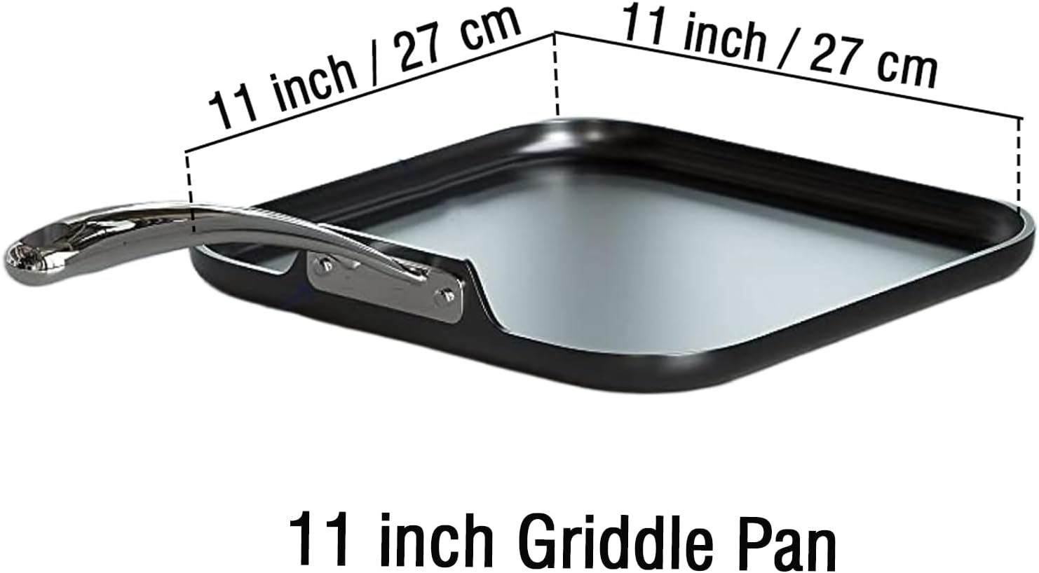 Cooks Standard Pro 11-inch Nonstick Griddle Pan - Easy Cooking Performance Style