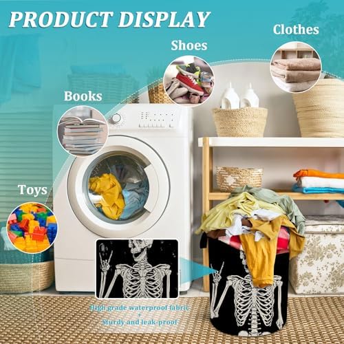 Funny Skull Laundry Hamper