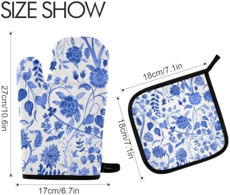 Durable Cooking Mitt Potholder Set for Heat-Resistant Kitchen Use