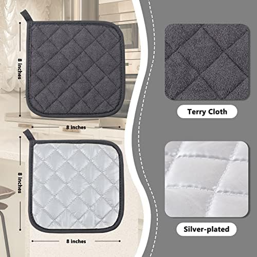 Joyhalo 4-Piece Pot Holder Set for Oven Protection