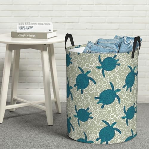 AFHYZY Turtle Laundry Hamper Collapsible with Handles