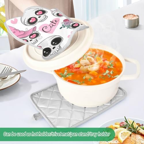 Halloween Spooky 2 Piece Pot Holder Set Perfect for Cooking Halloween