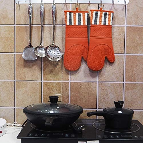 Heat-Resistant Silicone Oven Mitts for Baking