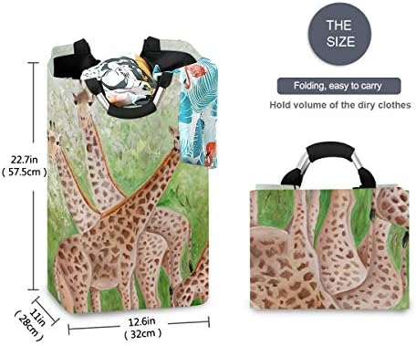 Collapsible Laundry Basket - MOYYO Beautiful Giraffes Design