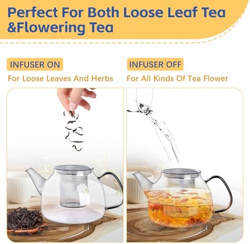 GlazzKraft Glass Teapot