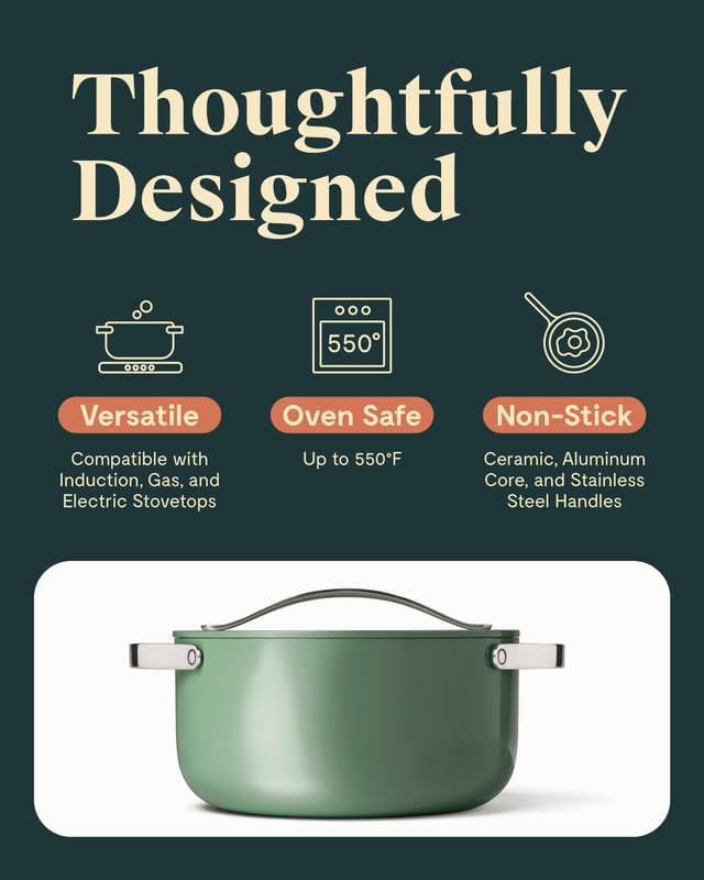 Caraway Nonstick Ceramic Dutch Oven 65 Qt 1