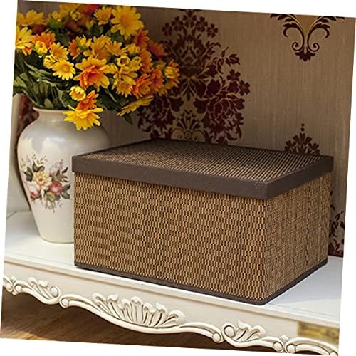 BESTonZON Wicker Laundry Basket with Lid Drawer Organizer