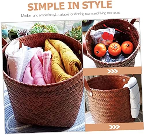 Versatile Wicker Storage Basket For Cars Toys Laundry