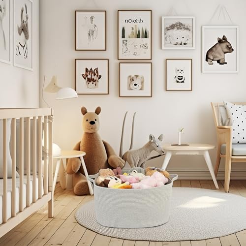 Large Woven Rope Storage Basket