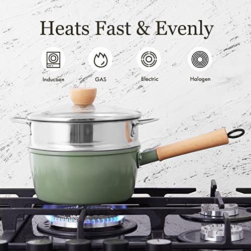 Perfect Small Saucepan 2 Quarts Nonstick Easy Clean