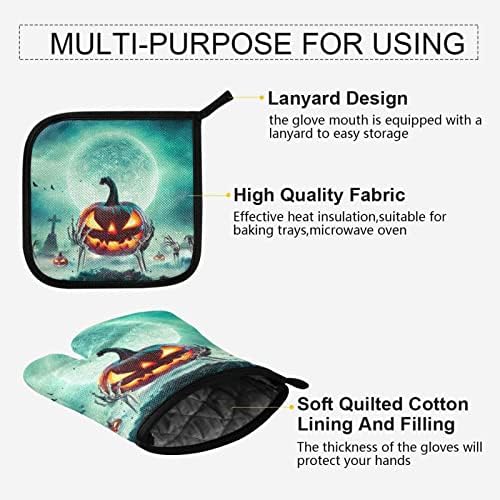 Trick or Treat Halloween Oven Mitts Set