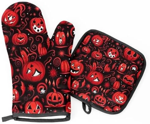 Secure Heat-Resistant Gloves for Halloween Treats