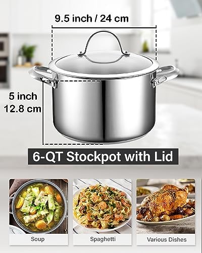 Cooks Standard 6 Quart Dutch Oven with Glass Lid