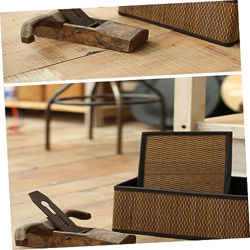 BESTonZON Wicker Laundry Basket with Lid Drawer Organizer