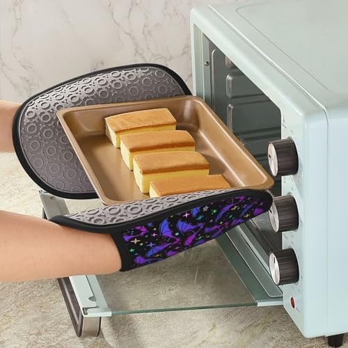 Halloween Heat-Resistant Silicone Potholders with Pocket