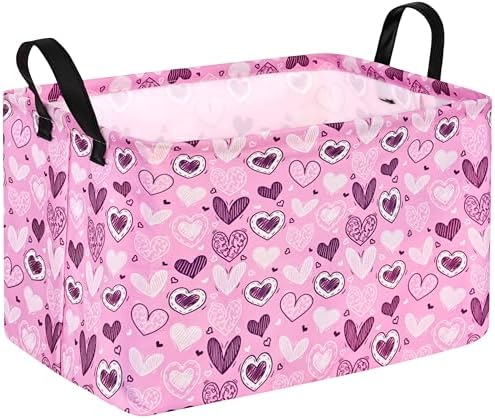 Valentine Pink Storage Basket for Kids Room