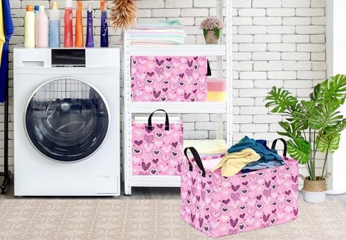Valentine Pink Storage Basket for Kids Room