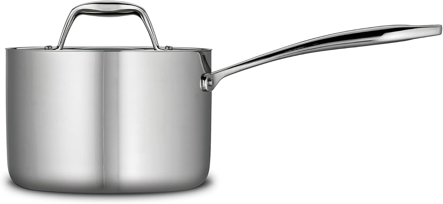 Durable 2-Quart Saucepan with Lid