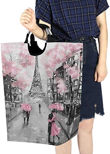 Stylish Eiffel Tower Laundry Hamper Basket