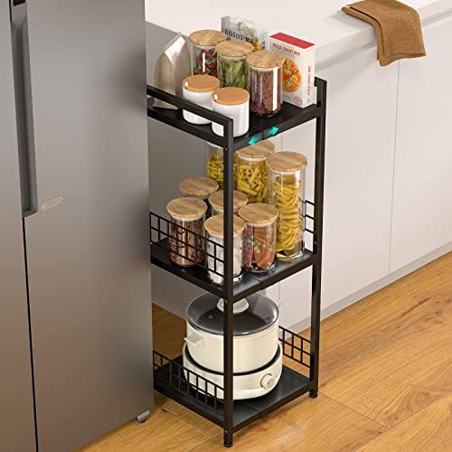 3-Tier Expandable Metal Shelf Free-Standing Bathroom Organizer