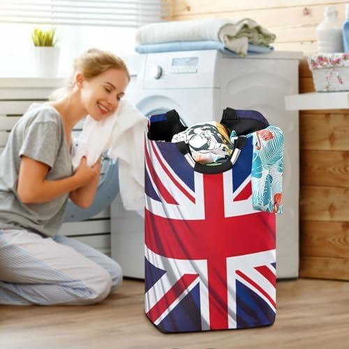 British Flag Folding Laundry Hamper