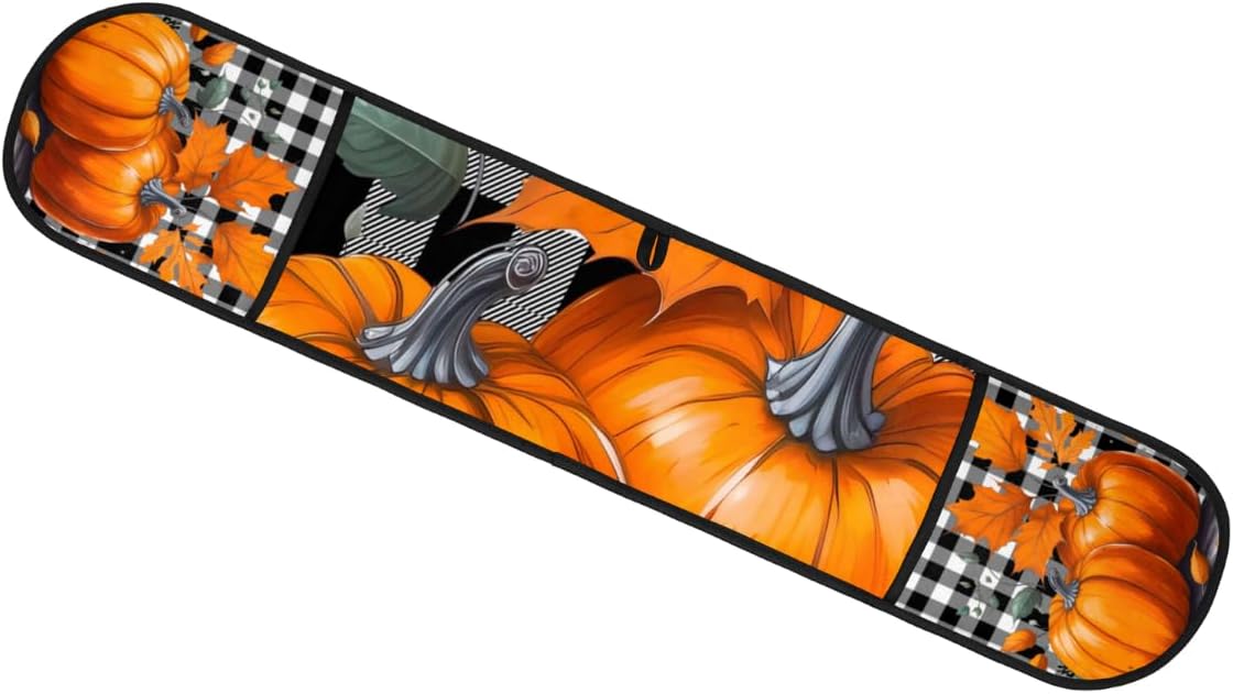 Halloween Halloween Plastic pumpkin checkered double ovenmitts