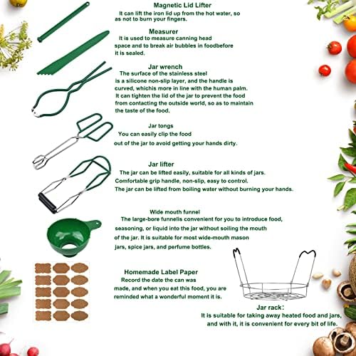 Stainless Steel Canning Kit with Features for Home Use