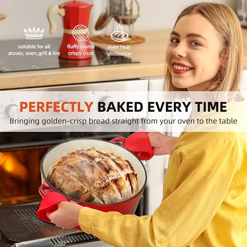 Elegant Dutch Oven Set with 6QT 15QT Pots
