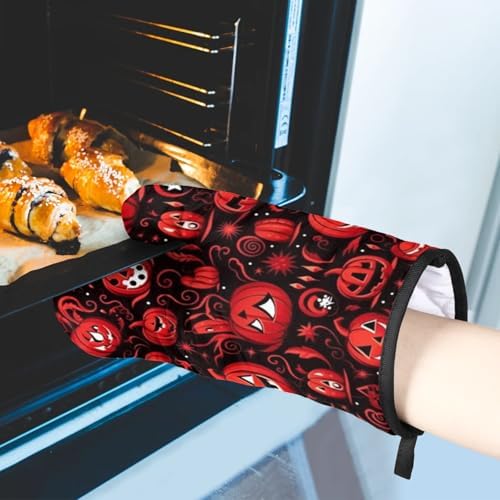 Secure Heat-Resistant Gloves for Halloween Treats