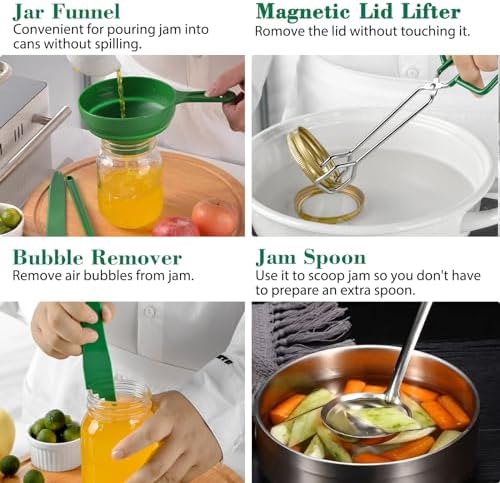 215 Quart Stainless Steel Canning PotKit for Beginners with 7 Tools Set