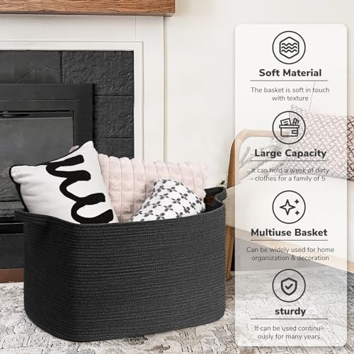 Sturdy Durable Storage Basket for Living Room