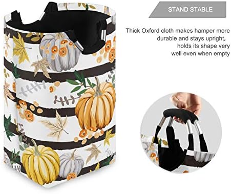 Collapsible Laundry Basket - Fall Orange Pumpkins by Suzukiio