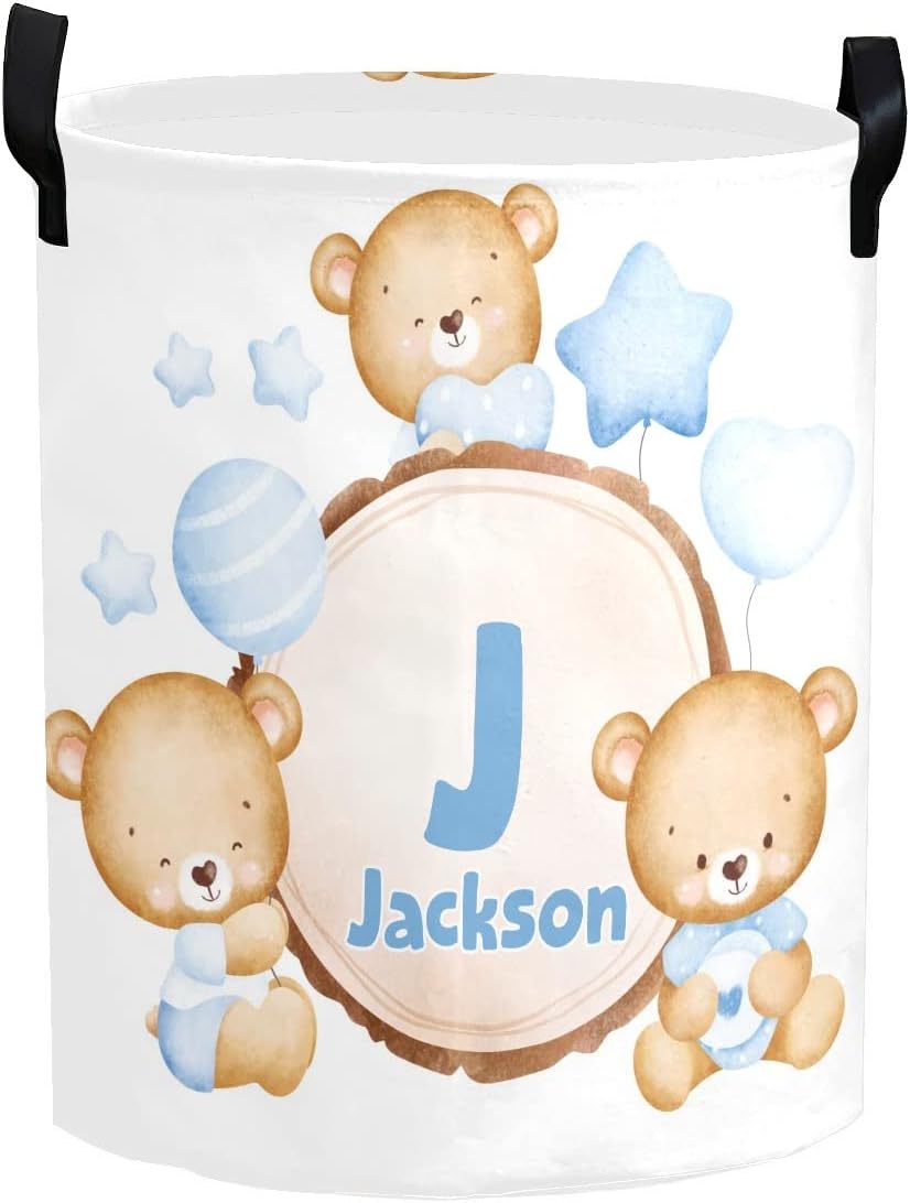 Cute Bear Blue Personalized - Extra Space Organization