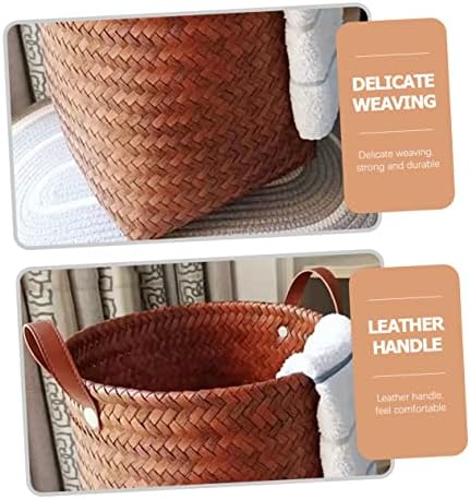 Versatile Wicker Storage Basket For Cars Toys Laundry