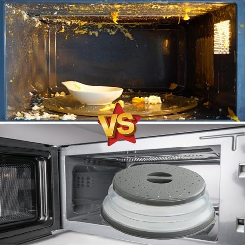 Easy Fit Ventilated Microwave Cover with Hook Durable Protection for Your Kitchen