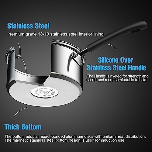 Cook N Home Perfect Double Boiler for Easy Melting Cleaning