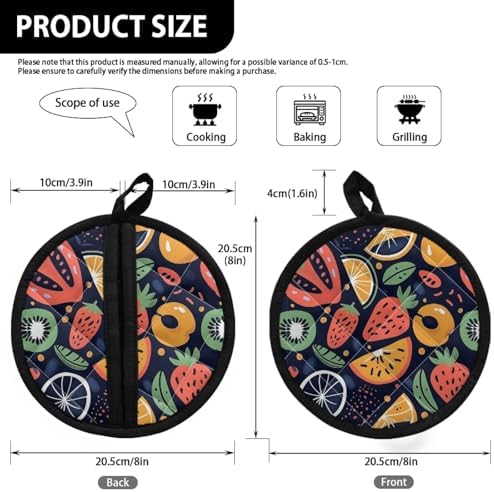 TODIYADDU Tangerine Mango Potholders