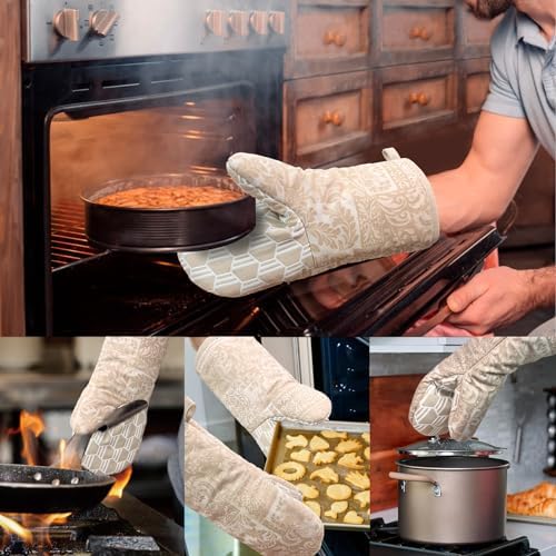 Alselo Heat-Resistant Oven Mitts Set of 2