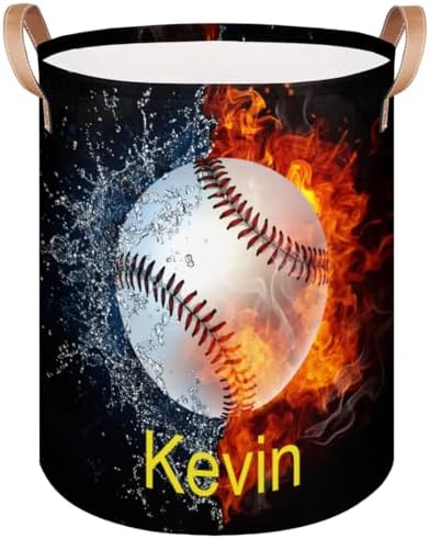 Personalized Collapsible Laundry Basket with Name for Kids Bummer and Adults