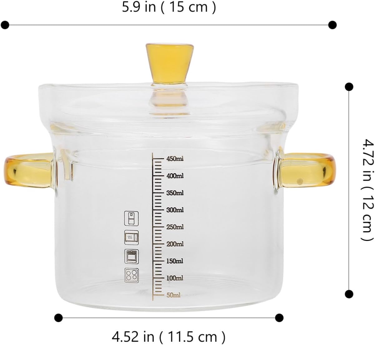 PrettyZoom Glass Saucepan