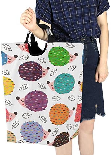 Susiyo Colorful Hedgehogs Foldable Laundry Basket 1